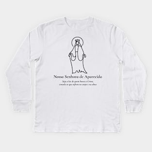 Our Lady of Aparecida (Nossa Senhora da Conceição Aparecida) 12B Kids Long Sleeve T-Shirt